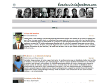 Tablet Screenshot of concienciasinfronteras.com